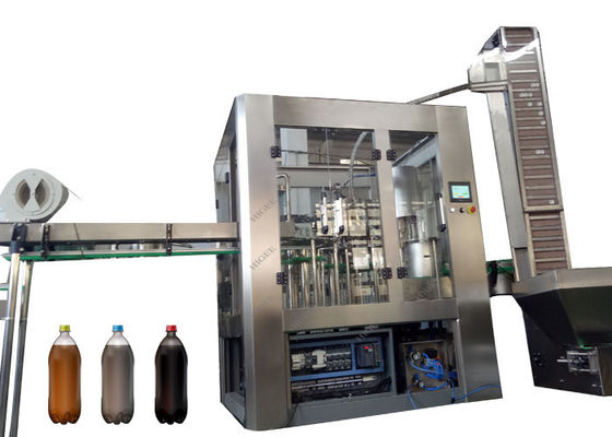Cina 3 In 1 Monoblock Carbonated Soft Drink Filling Machine 10 Kepala Capping pemasok