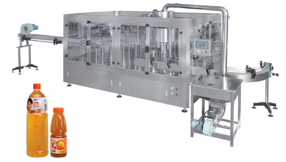 Cina 4000-6000BPH Monoblock Liquid Filling Machine / Mesin Cuci Otomatis Capping Capping pemasok