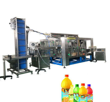 3 In 1 Mesin Pembotolan Jus Konsentrat / Peralatan Pengisian Jus Untuk Botol Pet pemasok