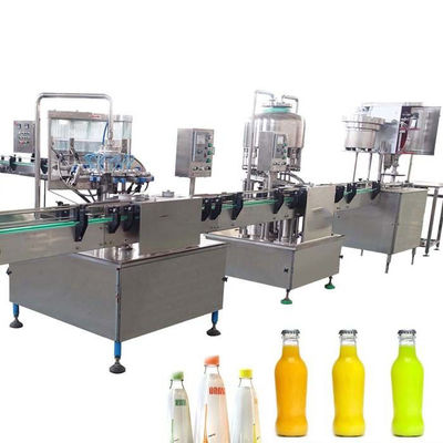 Peralatan Pembotolan Minuman Berkarbonasi 1000 Bph / Peralatan Pembotolan Isi Panas pemasok